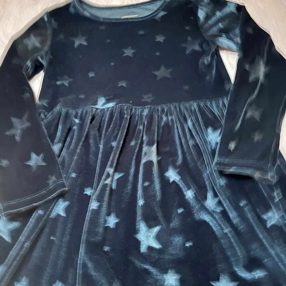 Jumping Beans Embossed Velour Skater Dress Size 5T